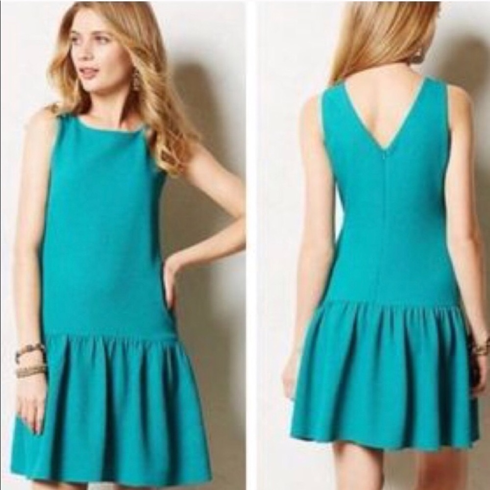 Anthropologie Maeve Drop waist Dress